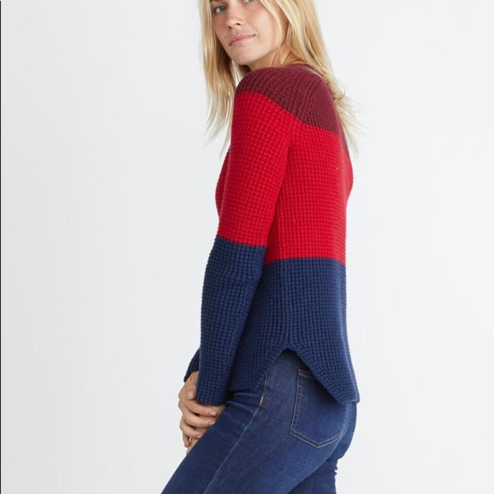 NWOT Marine Layer Delaney Block Stripe Sweater - Picture 5 of 6